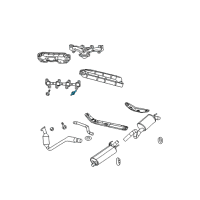 OEM 2007 Dodge Durango Stud Diagram - 6508066AA