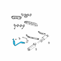 OEM 2009 Chrysler Aspen Converter-Exhaust Diagram - 52855760AA