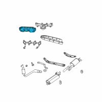 OEM 2012 Ram 1500 Shield-Exhaust Manifold Diagram - 53032834AG