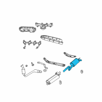 OEM 2007 Chrysler Aspen MUFFLER-Exhaust Diagram - 68027036AA