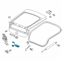 OEM 2014 Honda CR-Z Switch Assy., Tailgate Opener (Smart) Diagram - 74810-SZT-J01