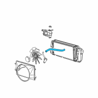 OEM 2004 Ford F-150 Heritage Upper Hose Diagram - JL3Z-8260-F