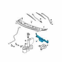 OEM Mercury Monterey Linkage Assembly Diagram - 1F2Z-17566-AA