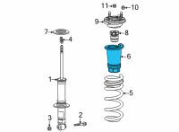 OEM 2022 Chevrolet Tahoe Spring Insulator Diagram - 84417662