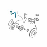 OEM BMW 330xi Brake Hose Front Diagram - 34-32-6-766-966