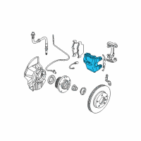 OEM 2004 BMW 325Ci Front Right Brake Caliper Diagram - 34-11-6-758-114