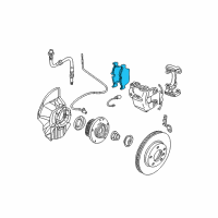 OEM 2000 BMW Z3 Front Brake Pad Set Diagram - 34-11-6-761-244