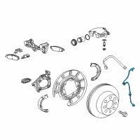 OEM GMC Sierra Rear Speed Sensor Diagram - 23299335