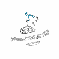 OEM 2000 Lincoln LS Wire Harness Diagram - XW4Z-13076-BA