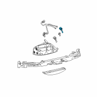 OEM 2004 Lincoln Aviator Headlamp Bulb Diagram - 2C5Z-13N021-BA