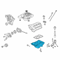 OEM 2005 Cadillac CTS Oil Pan Diagram - 12610144