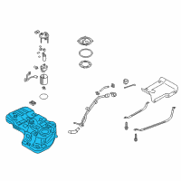 OEM Kia Fuel Tank Assembly Diagram - 311504Z050