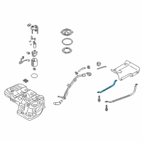 OEM 2015 Hyundai Santa Fe Sport Bracket-Fuel Tank Diagram - 31211-4Z000