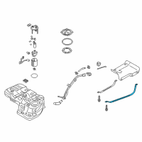 OEM 2014 Kia Sorento Band Assembly-Fuel Tank Diagram - 312104Z000
