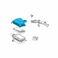 OEM 2001 Toyota Tundra Cap Sub-Assy, Air Cleaner Diagram - 17705-07040