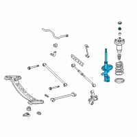 OEM 2000 Toyota Camry Strut Diagram - 48530-80142