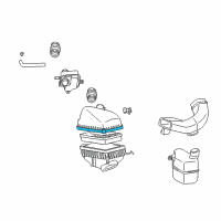 OEM Lexus ES300 Cap Sub-Assy, Air Cleaner Diagram - 17705-20041