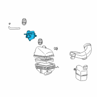 OEM 1998 Toyota Avalon Upper Resonator Diagram - 17893-0A031