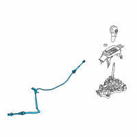 OEM 2011 Mercury Milan Shift Control Cable Diagram - 9E5Z-7E395-C