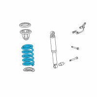 OEM 2013 Acura MDX Spring, Rear Diagram - 52441-STX-A13