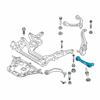 OEM 2018 BMW M760i xDrive Bottom Rubber Mount Wishbone, Left Diagram - 31-10-6-871-543