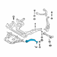 OEM 2022 BMW M760i xDrive Mount Tension Strut, Right Diagram - 31-10-6-861-158