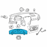 OEM 2014 Chrysler 300 Cluster-Instrument Panel Diagram - 68343392AA