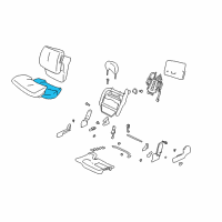 OEM 2001 Buick LeSabre Pad Asm, Driver Seat Cushion Diagram - 12459519