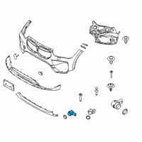 OEM 2022 BMW X2 Mediterranblau Ultrasonic Sensor Diagram - 66-20-9-336-919