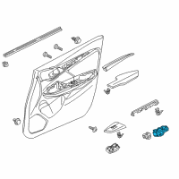 OEM 2015 Honda Fit Switch Assembly, Power Window Mas Diagram - 35750-T5R-A11