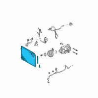 OEM Lexus RX350 CONDENSER Assembly Diagram - 88460-0E020