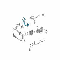 OEM 2009 Lexus RX350 Hose, Cooler Refrigerant Discharge, NO.1 Diagram - 88703-0E020