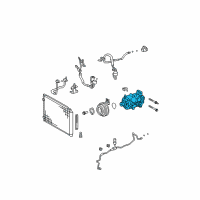 OEM Lexus RX350 Rx Reman Compressor Diagram - 88320-48120-84
