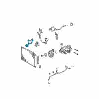 OEM 2009 Lexus RX350 Pipe, Cooler Refrigerant Discharge, A Diagram - 88705-0E020