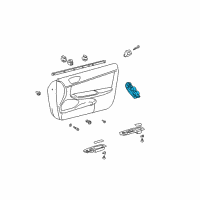 OEM 2005 Toyota Camry Window Switch Diagram - 84820-33240