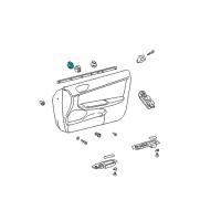 OEM Toyota Solara Mirror Switch Diagram - 84870-AA010