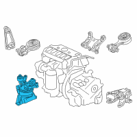 OEM 2013 Acura ILX Mounting Diagram - 50820-TX6-A82