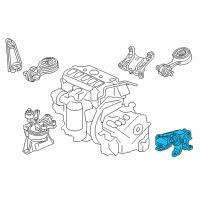 OEM 2013 Acura ILX Mounting, Transmission (At) Diagram - 50850-TX6-A81