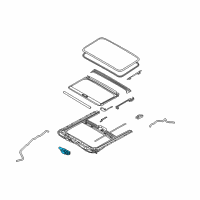 OEM Kia Forte Motor Assembly-Sunroof Diagram - 81631A7000