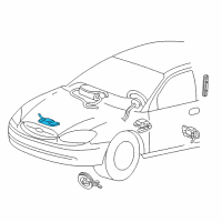 OEM 2003 Mercury Sable Front Sensor Diagram - 6F1Z-14B006-A