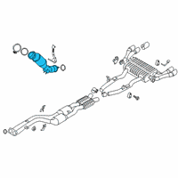 OEM BMW X3 EXCH CATALYTIC CONVERTER CLO Diagram - 18-32-8-053-345