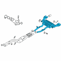 OEM 2022 BMW X4 REAR MUFFLER WITH EXHAUST FL Diagram - 18-30-8-093-533