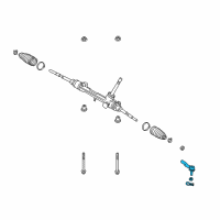 OEM 2020 Toyota C-HR Outer Tie Rod Diagram - 45047-F9010