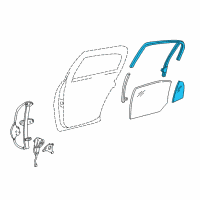 OEM 2011 Lincoln Town Car Fixed Glass Diagram - 4W1Z-5425767-AA