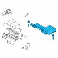 OEM 2019 Nissan Murano Air Duct Diagram - 16554-5AA1A