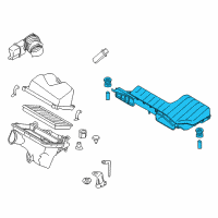 OEM 2018 Nissan Murano Air Duct Diagram - 16554-5AA1A