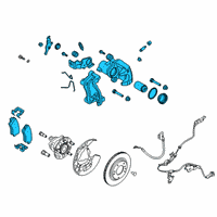 OEM 2022 Hyundai Veloster N Brake Assembly-RR Wheel, LH Diagram - 58210-K9500