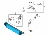 OEM 2022 Ford Maverick COOLER ASY - ENGINE CHARGE AIR Diagram - LX6Z-6K775-A