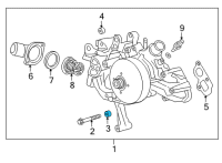 Genuine Ford Oil Cooler Line Retaining Clip diagram