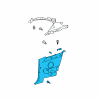 OEM 2014 Scion tC Quarter Trim Panel Diagram - 62510-21020-B1